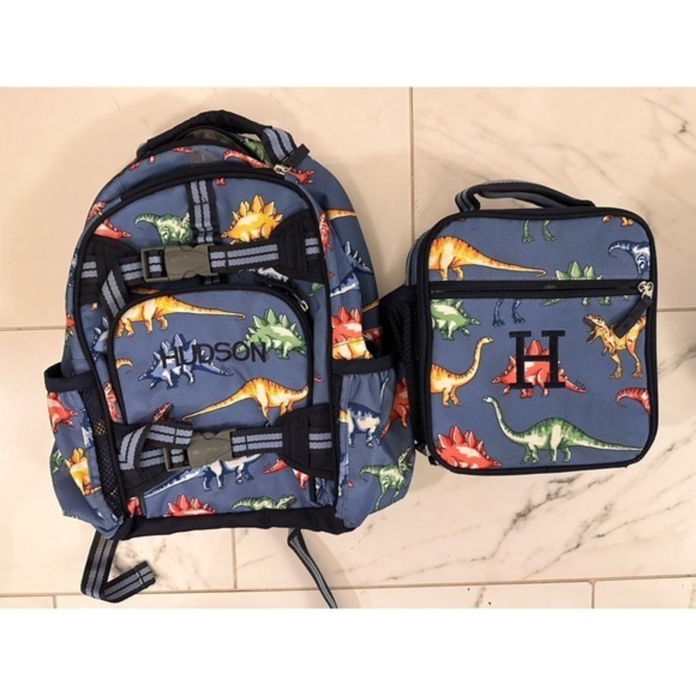 Pottery Barn Kids Backpack and Lunch Box Dinosaur HUDSON